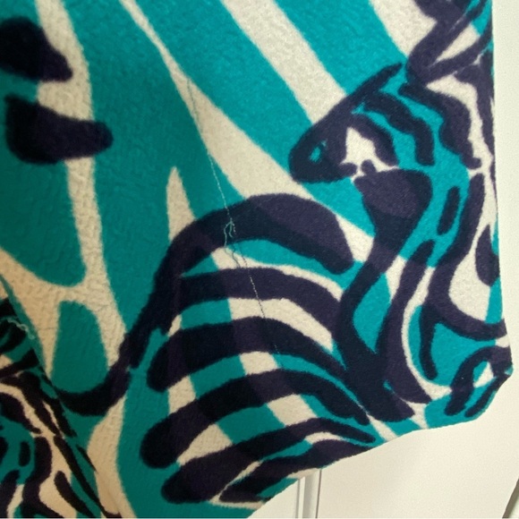 LILLY PULITZER Devina Shift Turquoise Dress in I’m Game Zebra Print Wome… - Picture 9 of 13